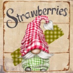 Gnome Strawberry Poster