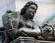Ornate Woman Sculpture Bust