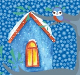 Snowy Bird House