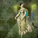 Vintage Fairy Lady Illustration