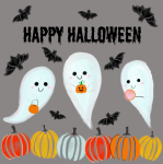 Happy Halloween Ghost Card