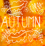 Orange Autumn Card