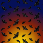 Flying Bats Background