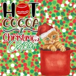 Christmas Hot Cocoa Ginger Cat