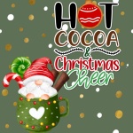 Christmas Gnome Hot Cocoa Poster