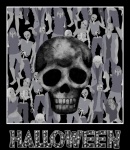 Halloween Zombie Skeleton Poster