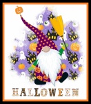Cute Halloween Gnome Poster