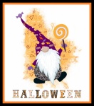 Cute Halloween Gnome Poster