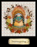 Thanksgiving Indian Girl Gnome
