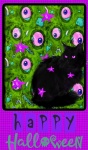 Halloween Black Cat Poster