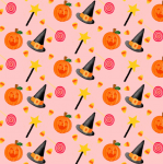 Halloween Pumpkin Hat Background