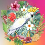 Tropical Bird Colorful Watercolor