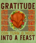 Thanksgiving Turkey Gratitude Poste