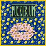 Pucker Up Lemon Lips Poster