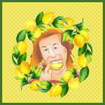 Person Eating A Lemon Poster