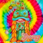 Tie-dye Hippie Gnome