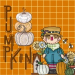 Autumn Fall Pumpkin Scarecrow