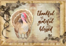 Turkey Thanksgiving Watercolor