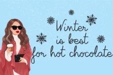 Winter Hot Chocolate Woman