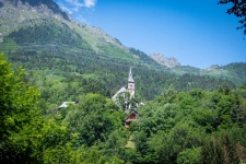 Landscape Mountain Landscape Church