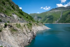 Landscape, Reservoir, French Alps