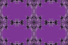 Leafy Frame With Violet Copy Space
