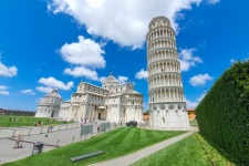 Leaning Tower And Cathedral In Pisa