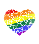 LGBT Colorful Heart Clipart