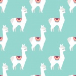 Llama Cute Pattern Background