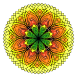 Mandala, Digital Art, Rosette