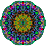 Mandala Pattern Mosaic Art