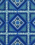 Mosaic Pattern Background Blue