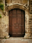 Old Decorated Wooden Door