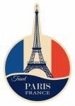 Paris, France Travel Sticker