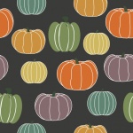 Pumpkins Colorful Pattern Backdrop