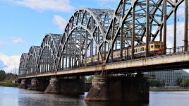 Railway Bridge, Riga, Latvia.