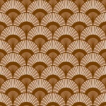 Retro Seashell Pattern Background