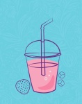 Strawberry Smoothie Drink