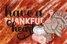 Thanksgiving Turkey Grateful Heart
