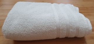 Thick, Folded White Towel