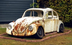 Rusted VW Beetle Vintage Car