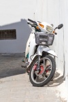 White Scooter In Greece
