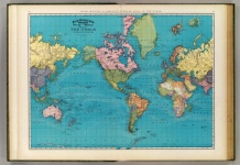 World Map Mercator&039;s Projection.