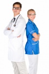 Young Doctor And A Nurse