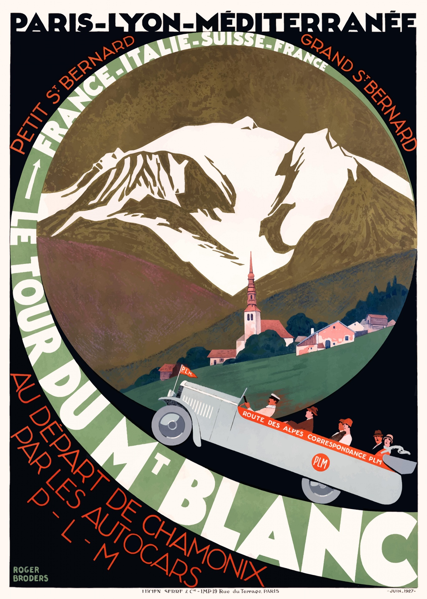 1927 FRANCE Le Tour De Mont Blanc