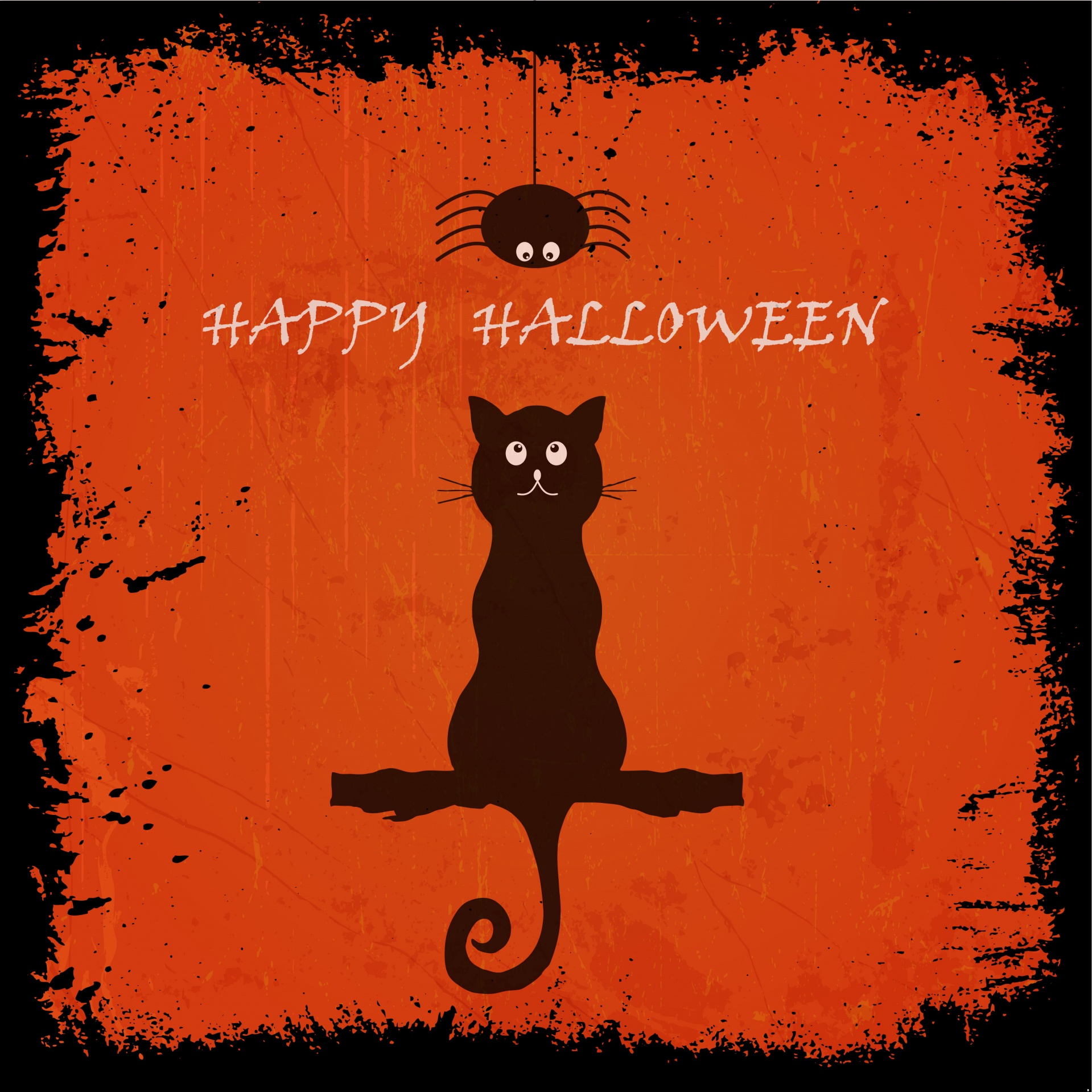 Halloween Black Cat Background