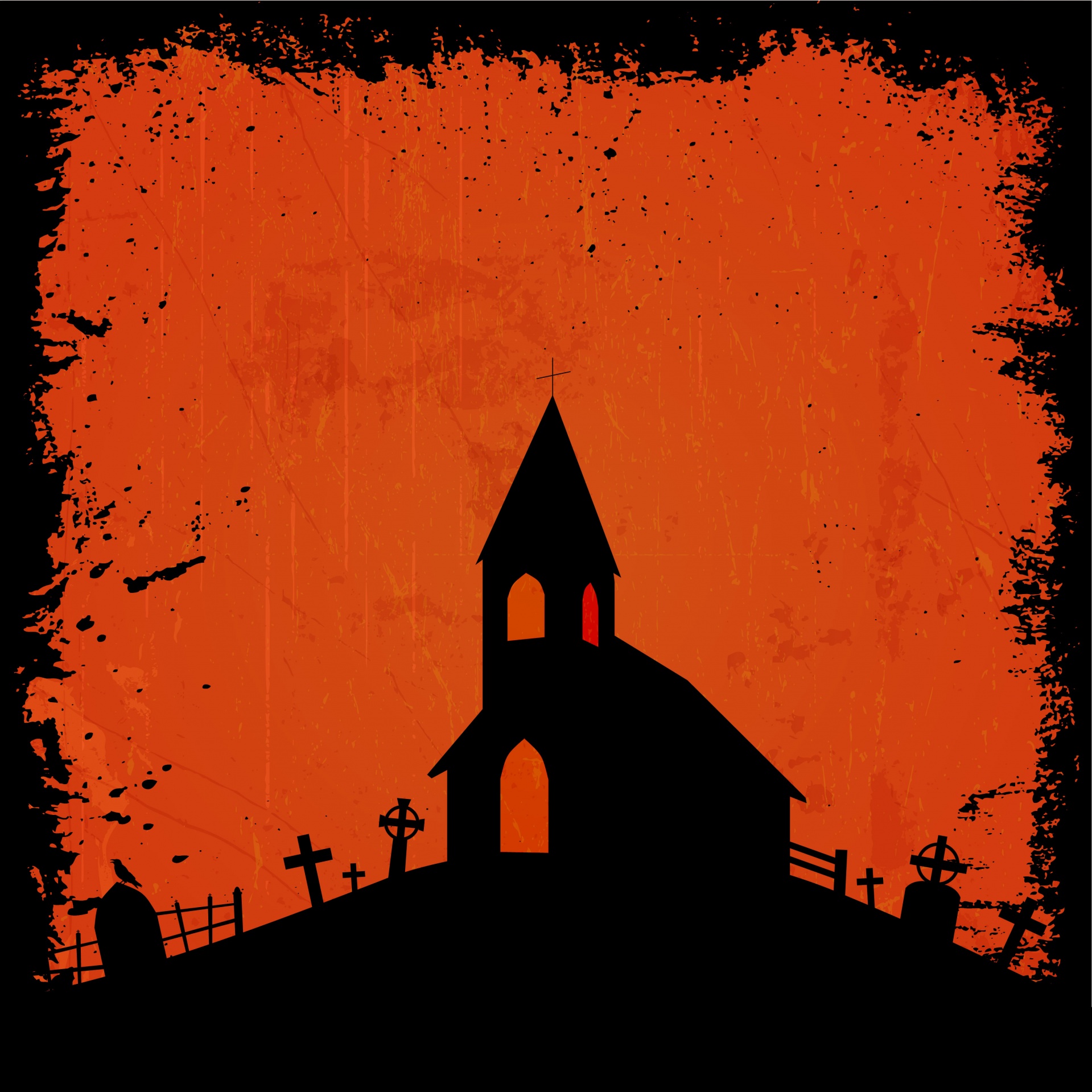 Halloween Haunted House Background