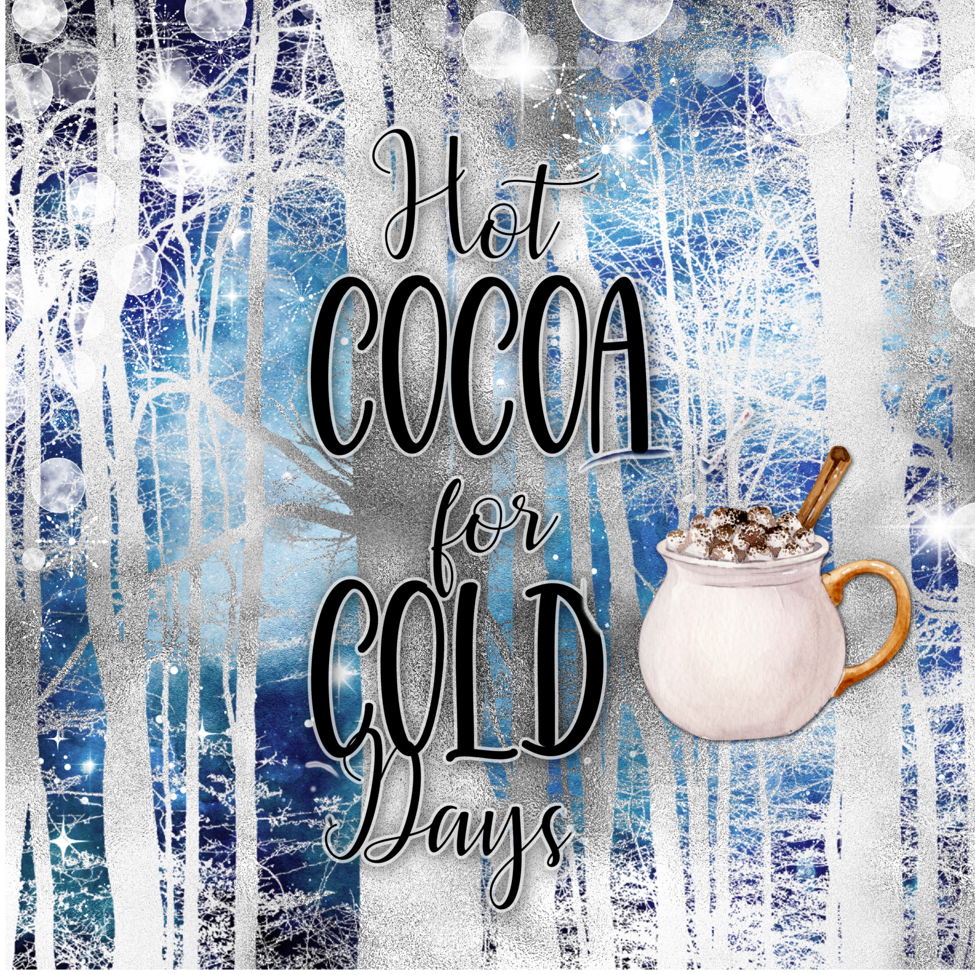 Hot Cocoa Winter Poster