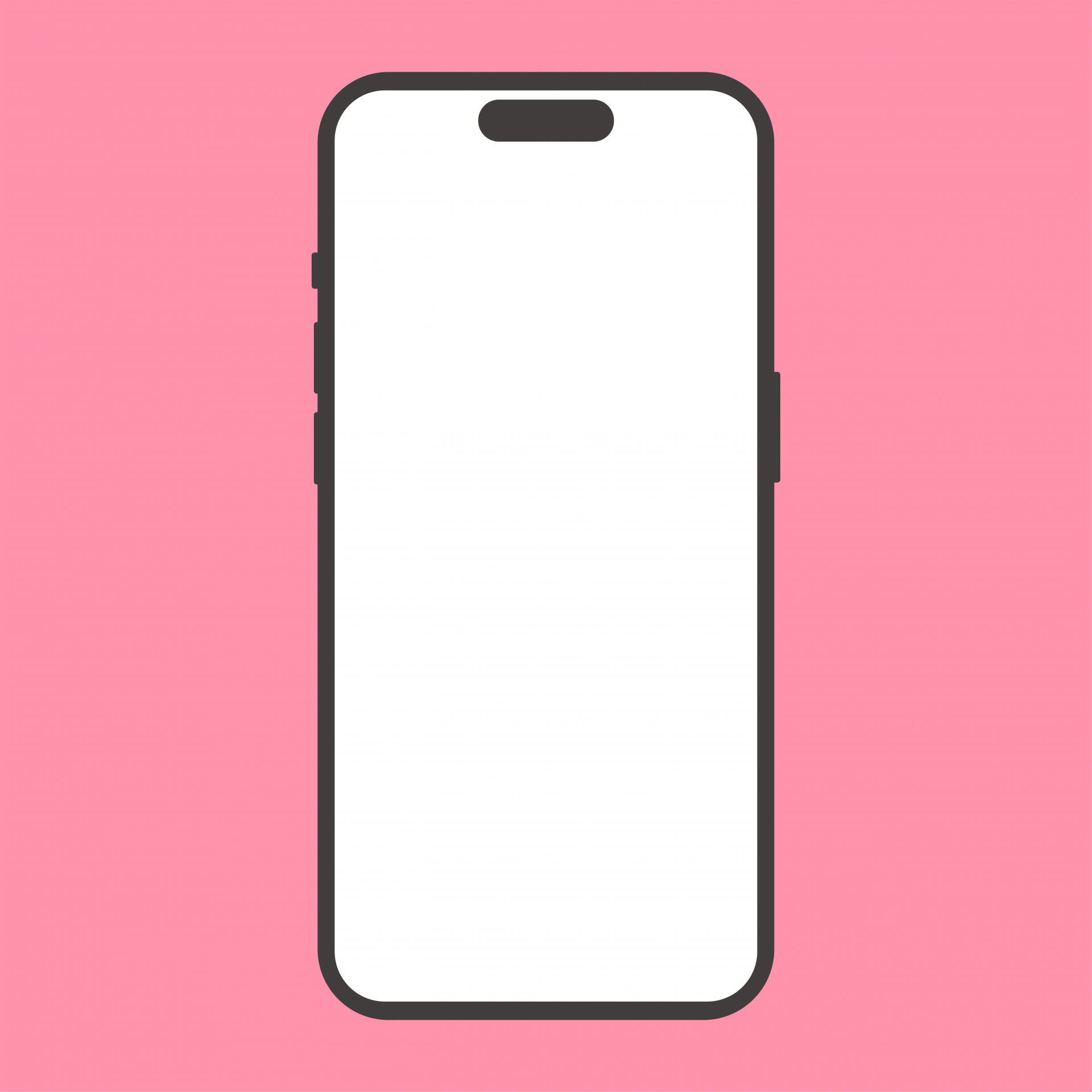Pink Cell Phone Illustration