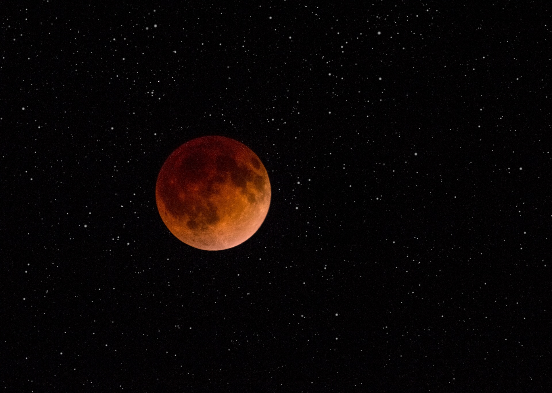 Lunar eclipse red full moon moon starry sky night sky stars